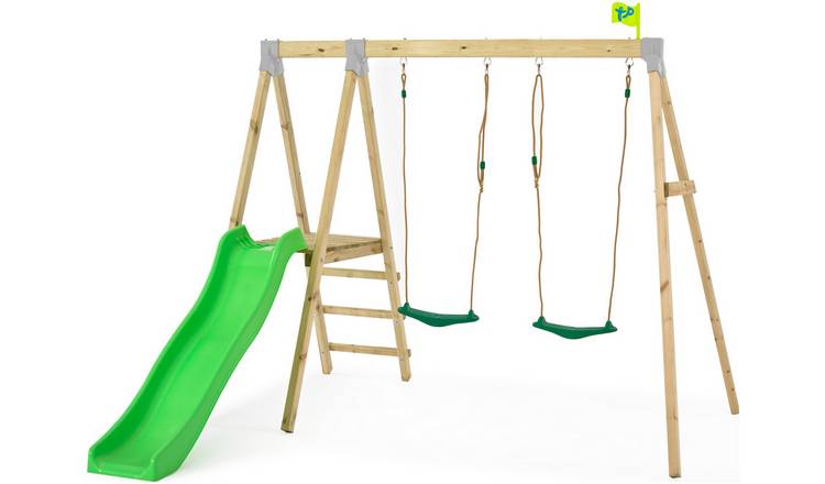 Buy Tp Forest Wooden Swing Set And Slide Swings Argos