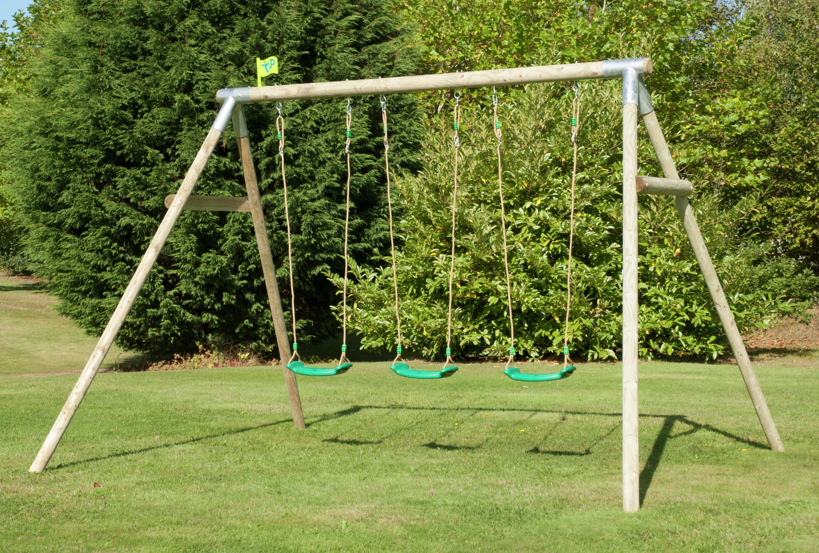 TP Toys Knightwood Triple Roundwood Swing Frame. Review