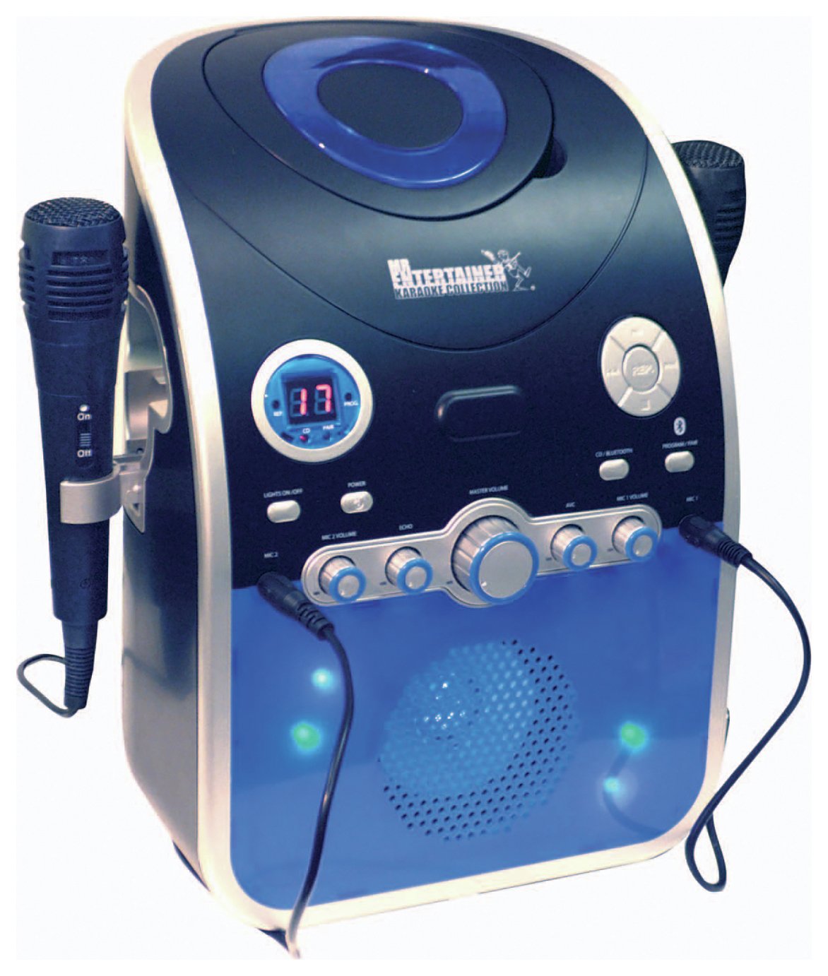 Mr Entertainer CDG Bluetooth Karaoke Machine - Blue