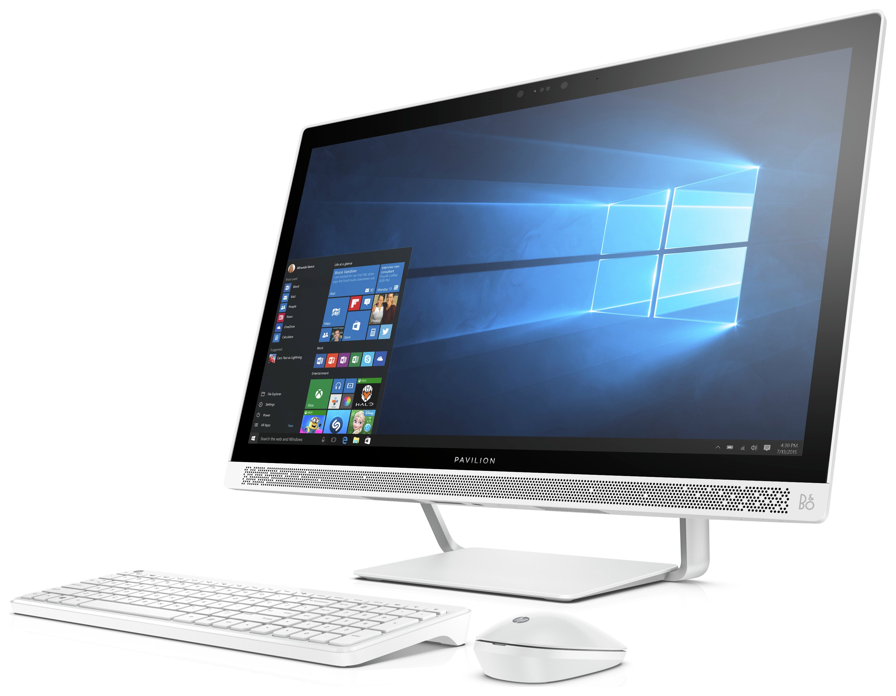 HP Pavilion 27 Inch Intel i3 8GB 1TB All-in-One Desktop PC.