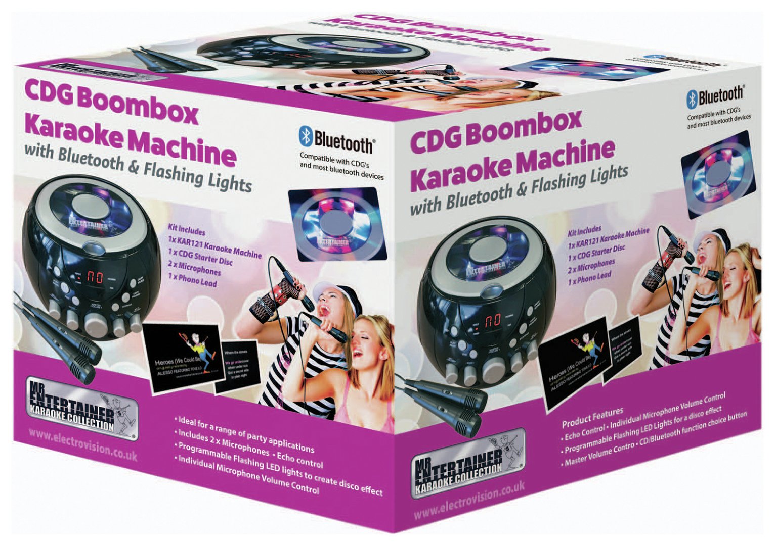 Mr Entertainer CDG LED Karaoke Machine Boombox Reviews