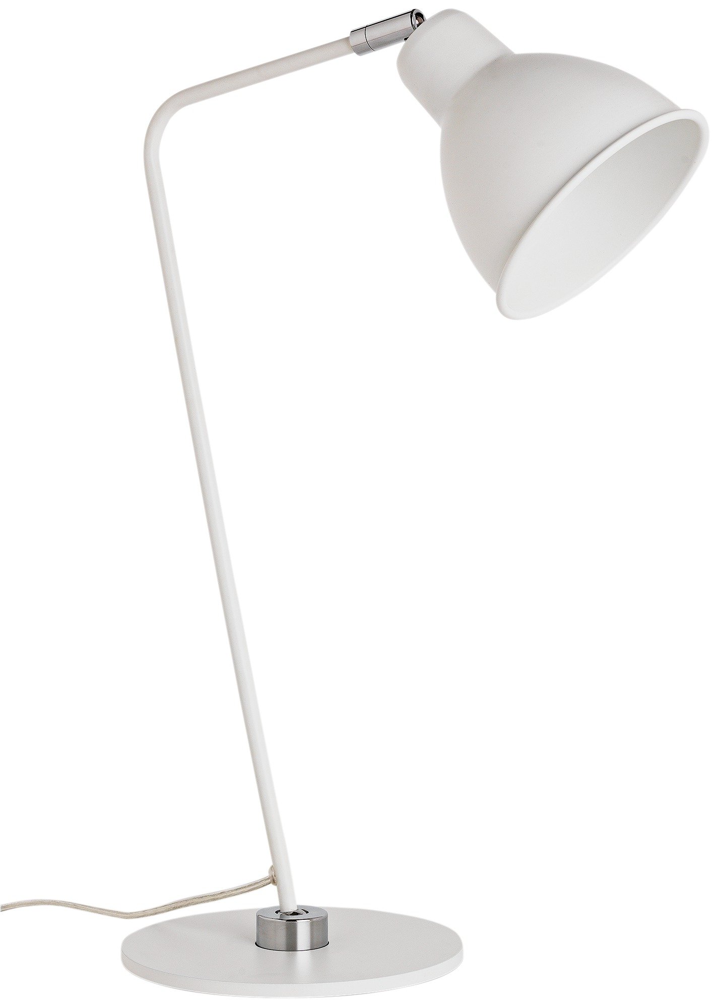 Heart of House Slane Leaning Task Desk Lamp - White & Chrome