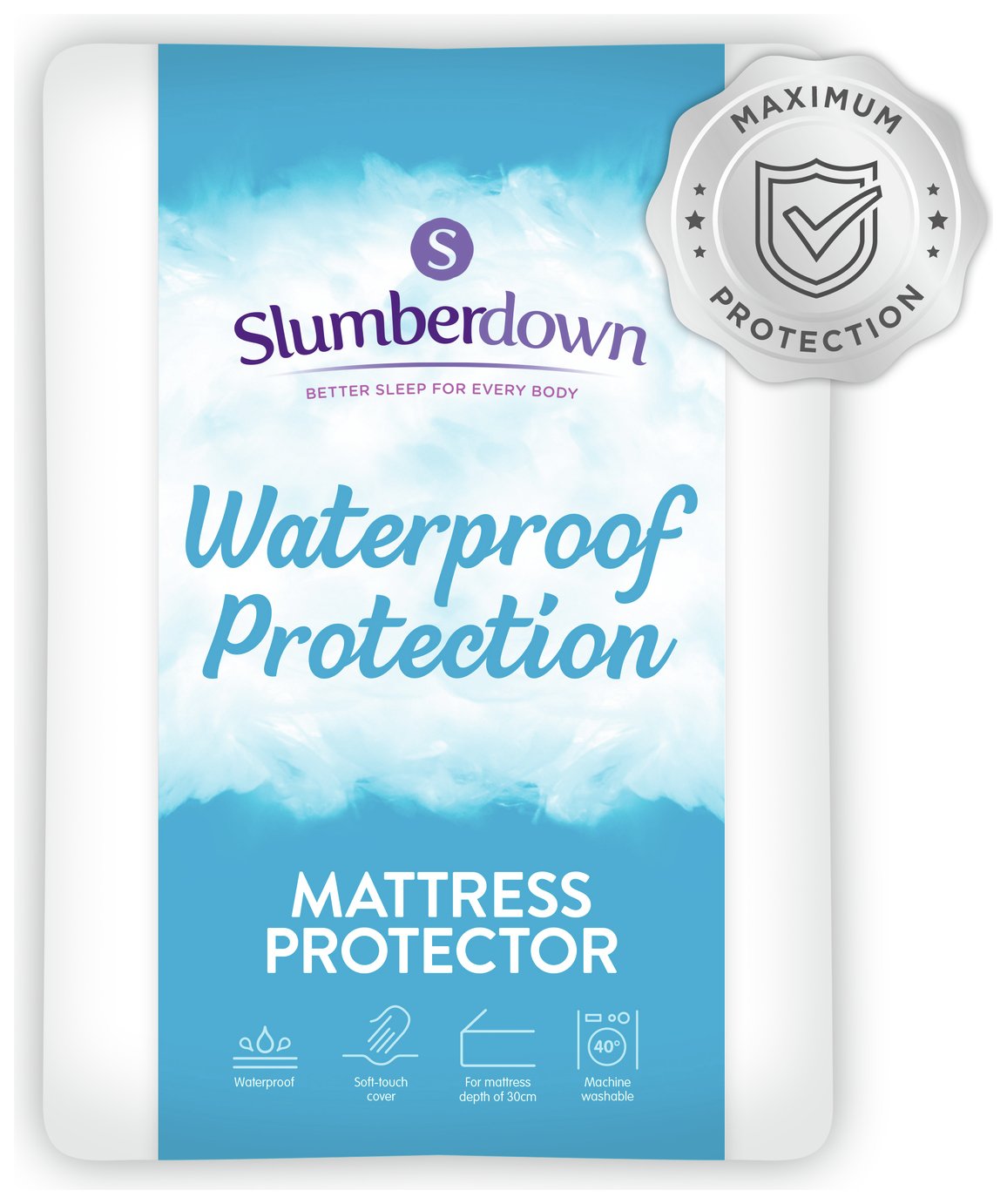 Slumberdown Waterproof Deep Skirt Mattress Protector - King