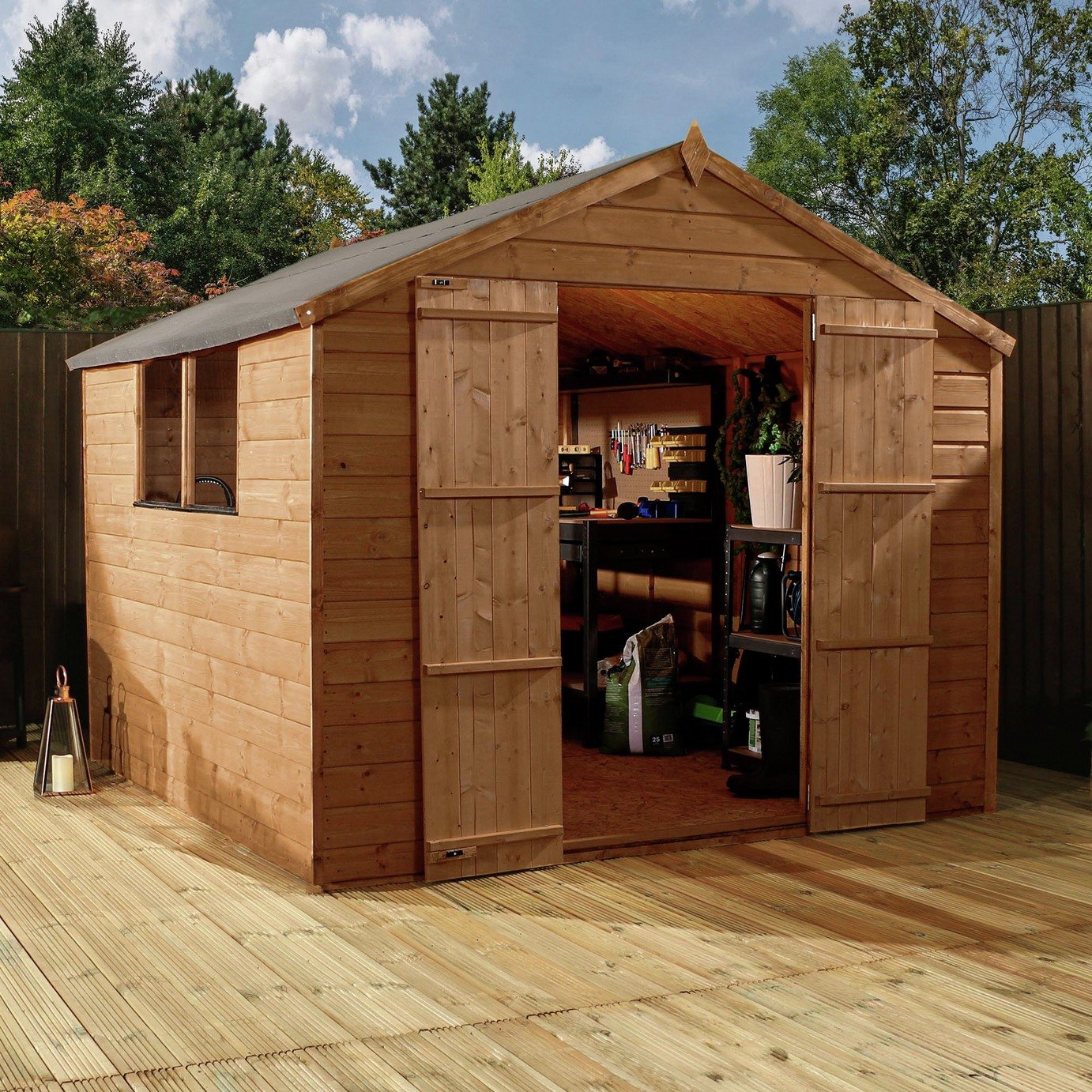 Mercia 8ft x 8ft Shiplap Apex Garden Shed. at Argos Reviews