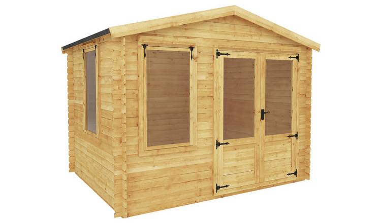 Mercia 3.3m x 2.6m Garden Log Cabin