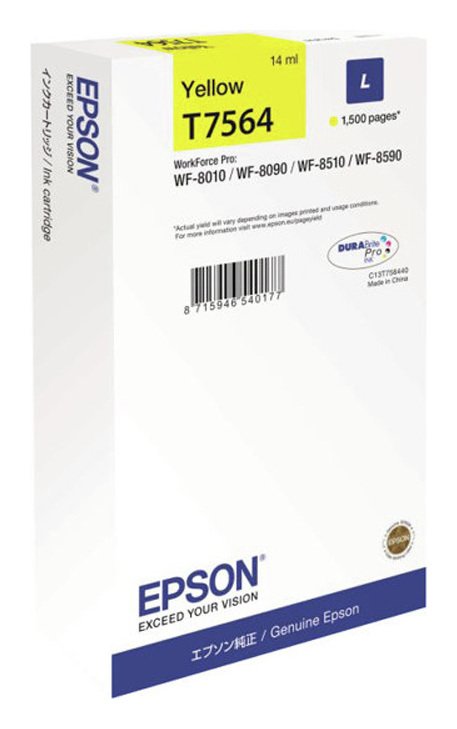 Epson T7564 14 ml Yellow Ink Cartridge