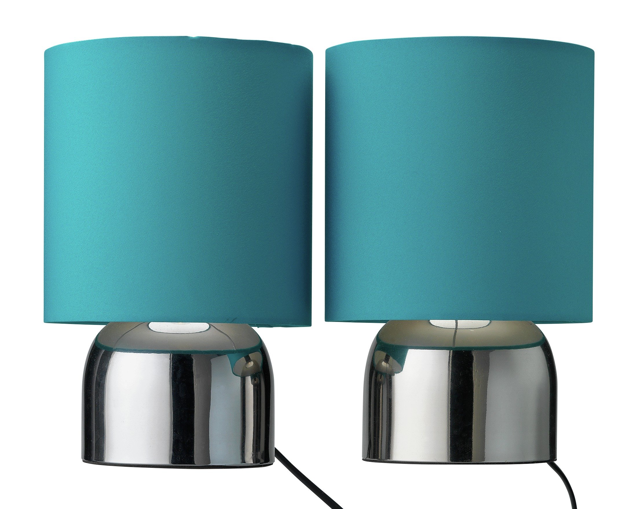 Argos Home Pair of Touch Table Lamps - Teal