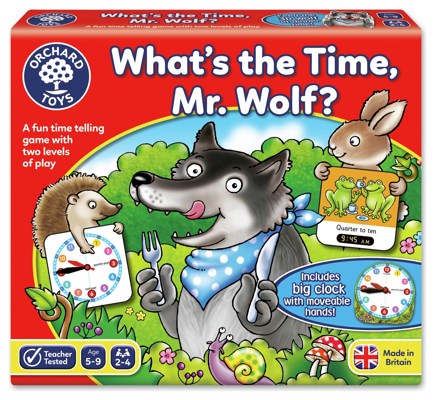 Orchard Toys What's the Time Mr Wolf Game