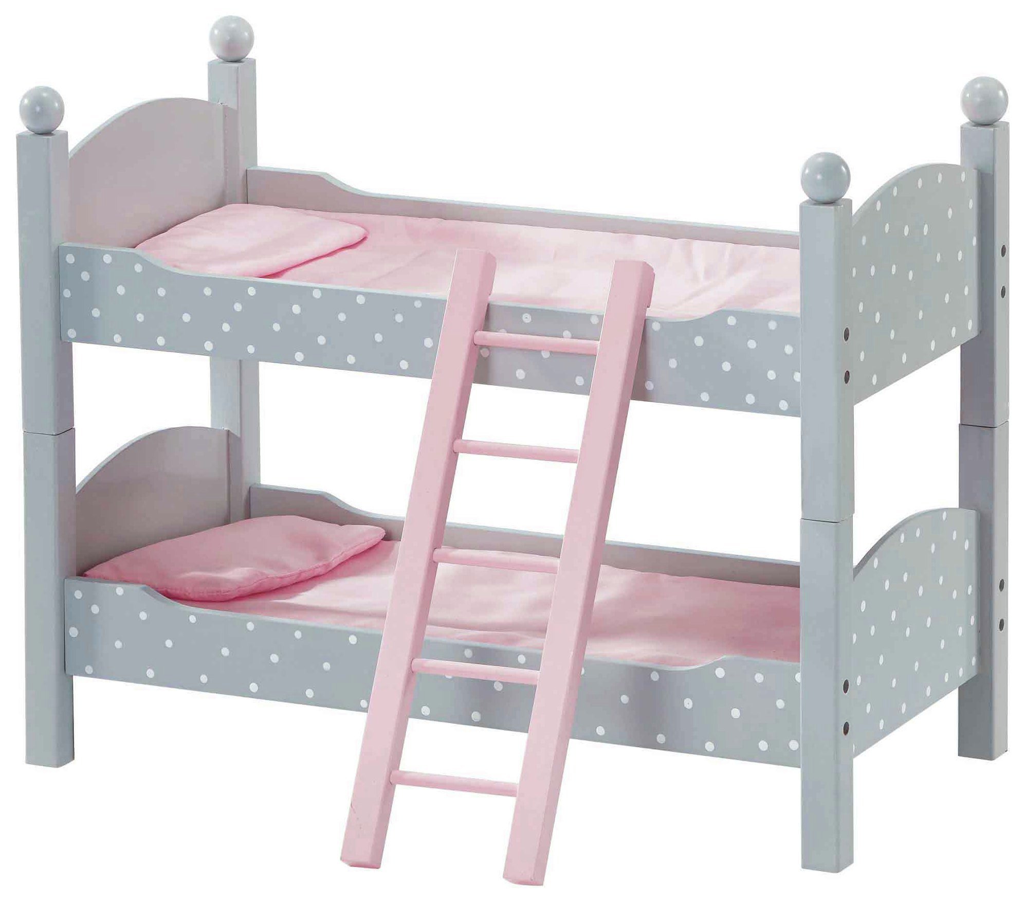 chad valley tiny treasures wooden double baby cot