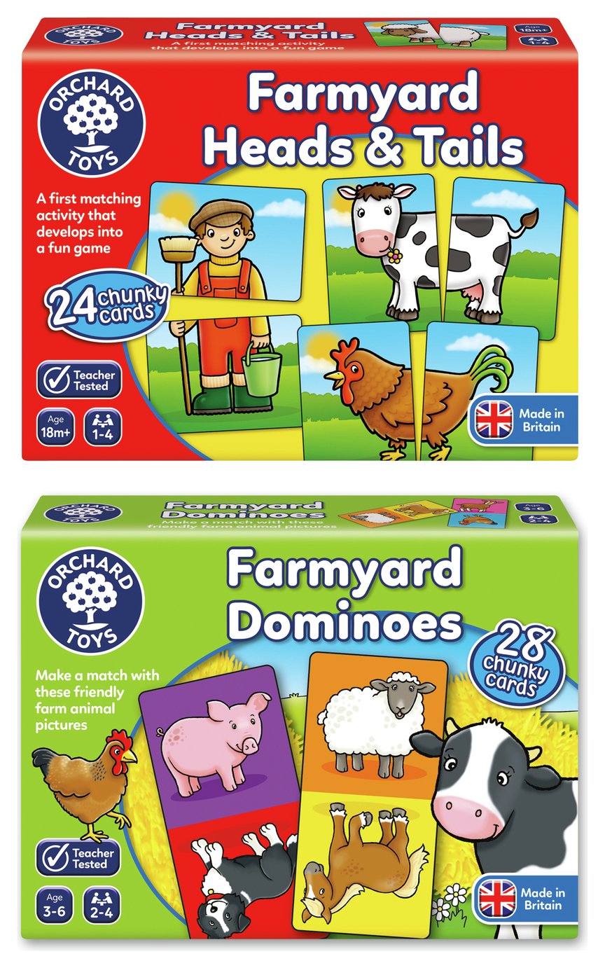 Farmyard Heads n Farm Dominoes Bundle.