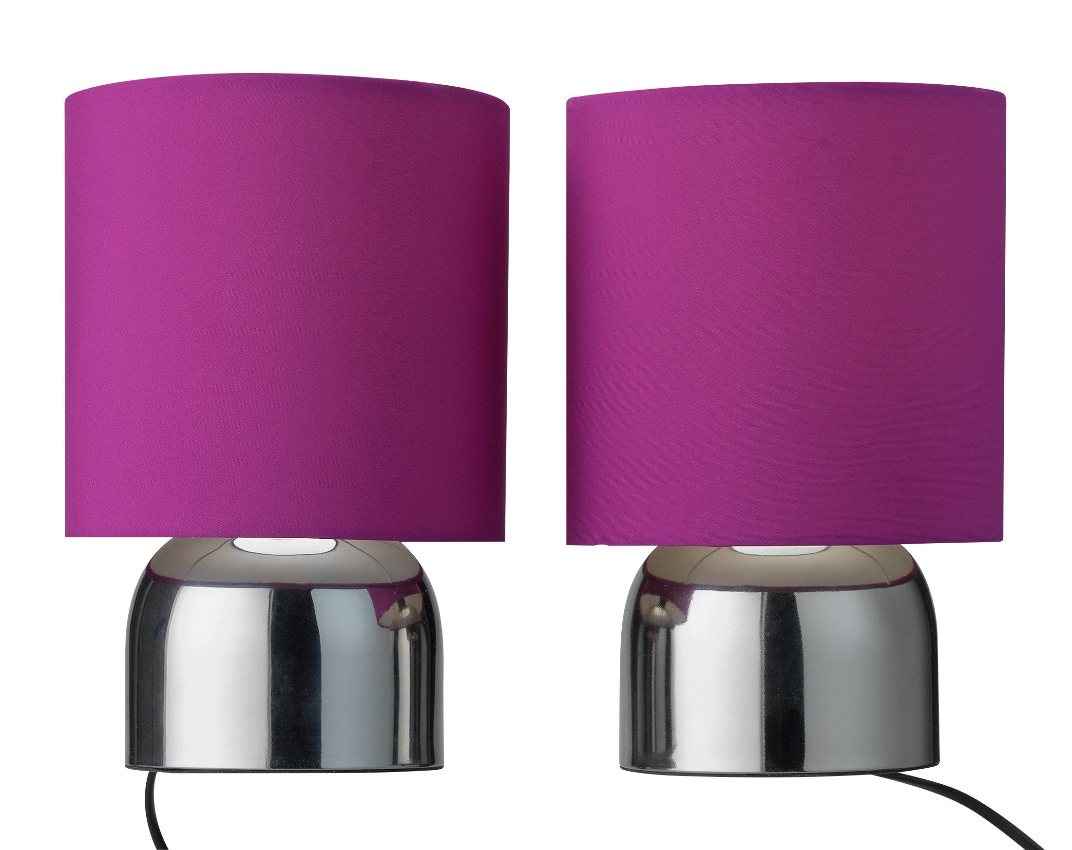ColourMatch Pair of Touch Table Lamps - Grape (6867292) | Argos Price ...