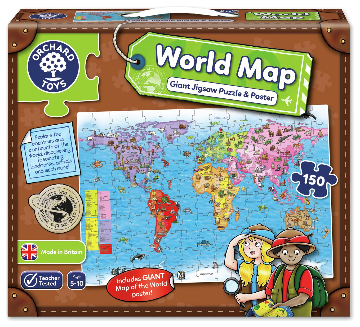 Orchard Toys World Map Puzzle and Poster.