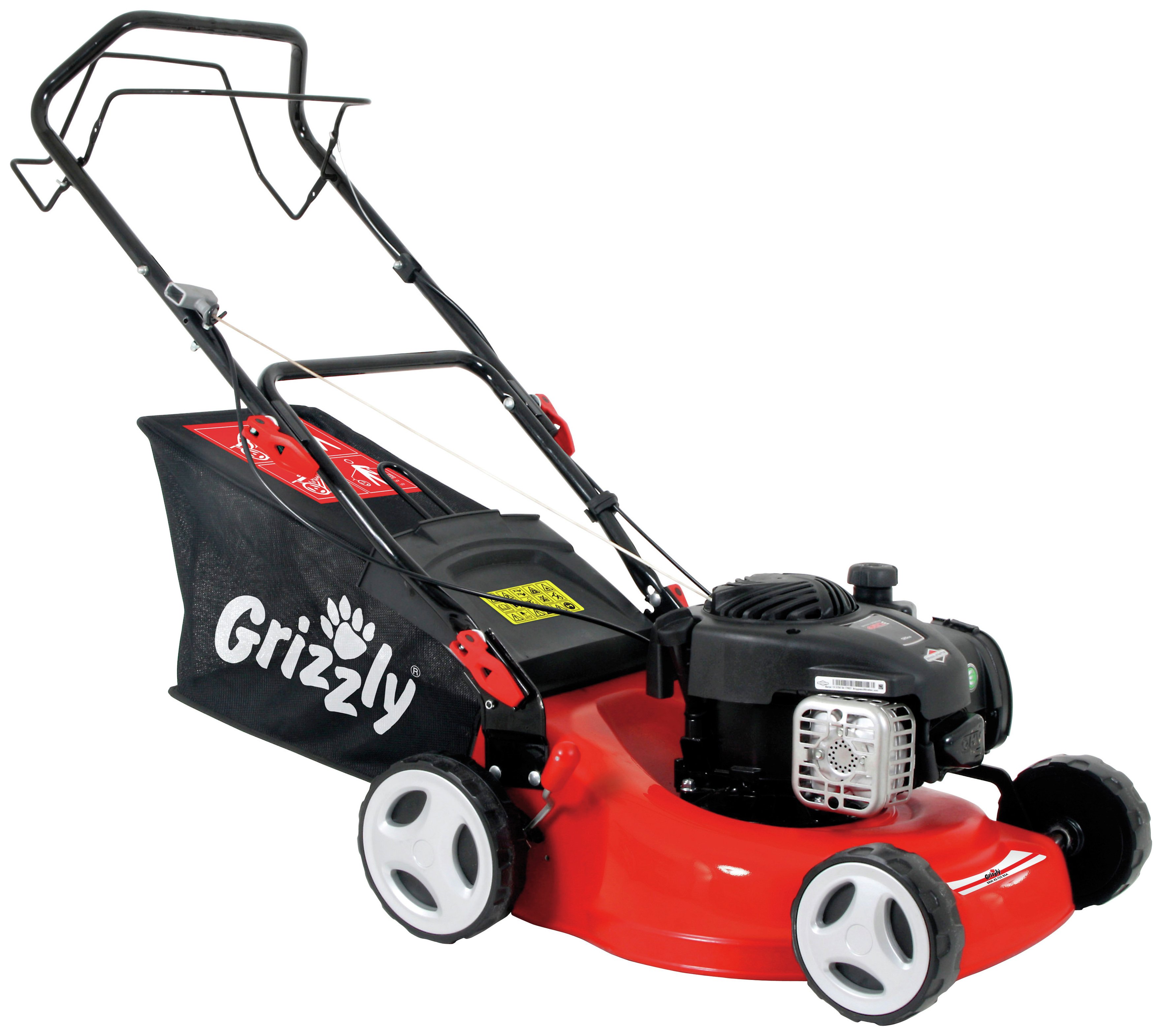Grizzly Tools 42cm Self Propelled Petrol Lawnmower - 125cc