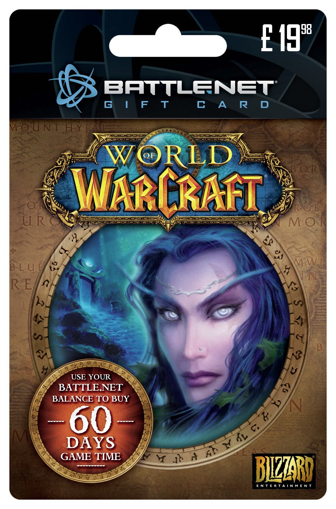 Blizzard 60 Days Online Play Time Card