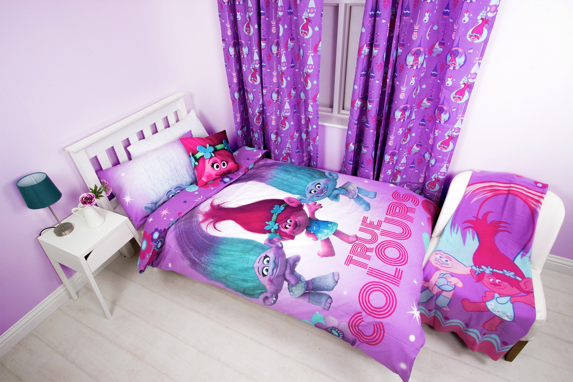 Trolls Glow Bedroom Set - Single