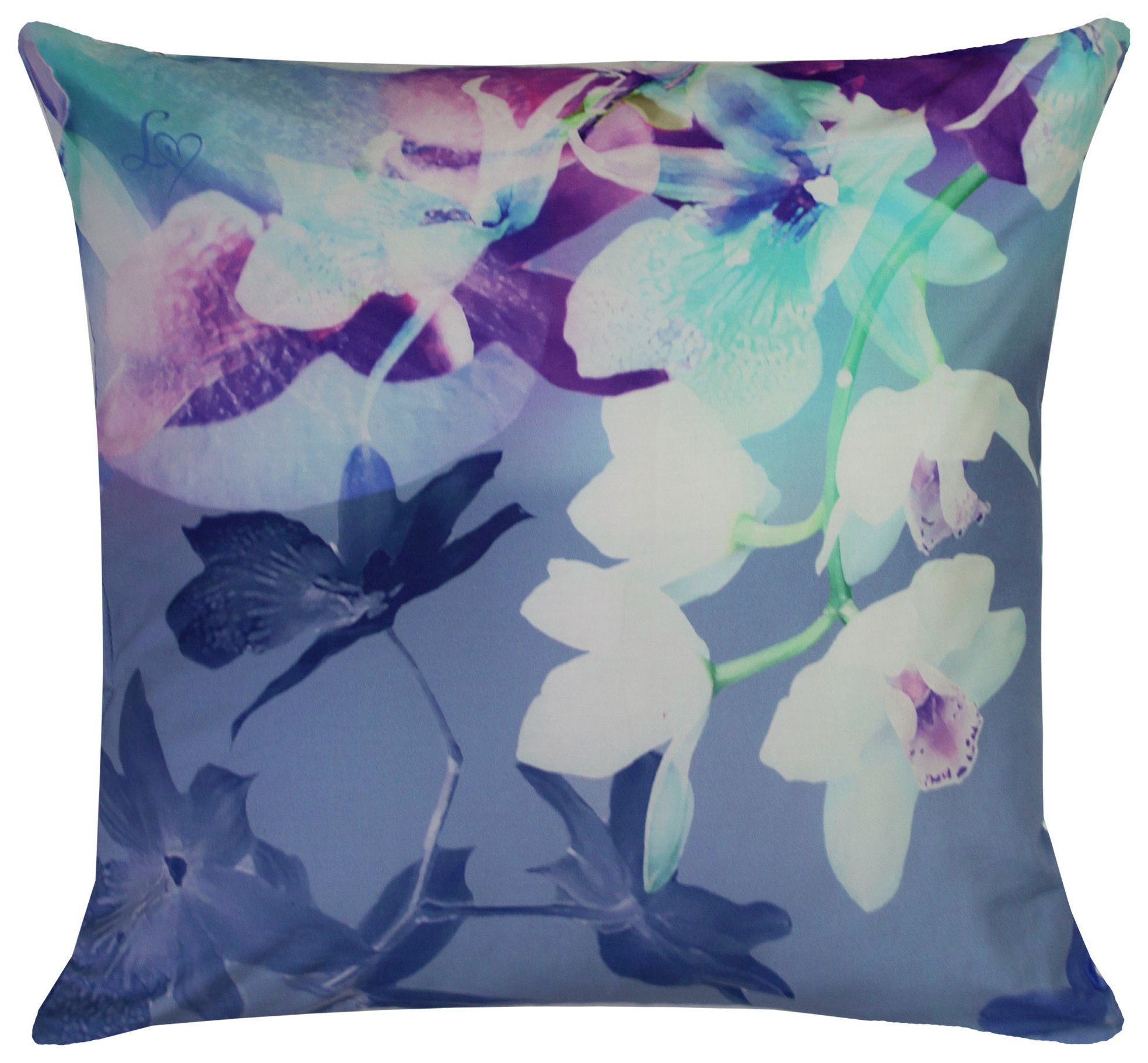Lipsy Mirrored Orchid Cushion