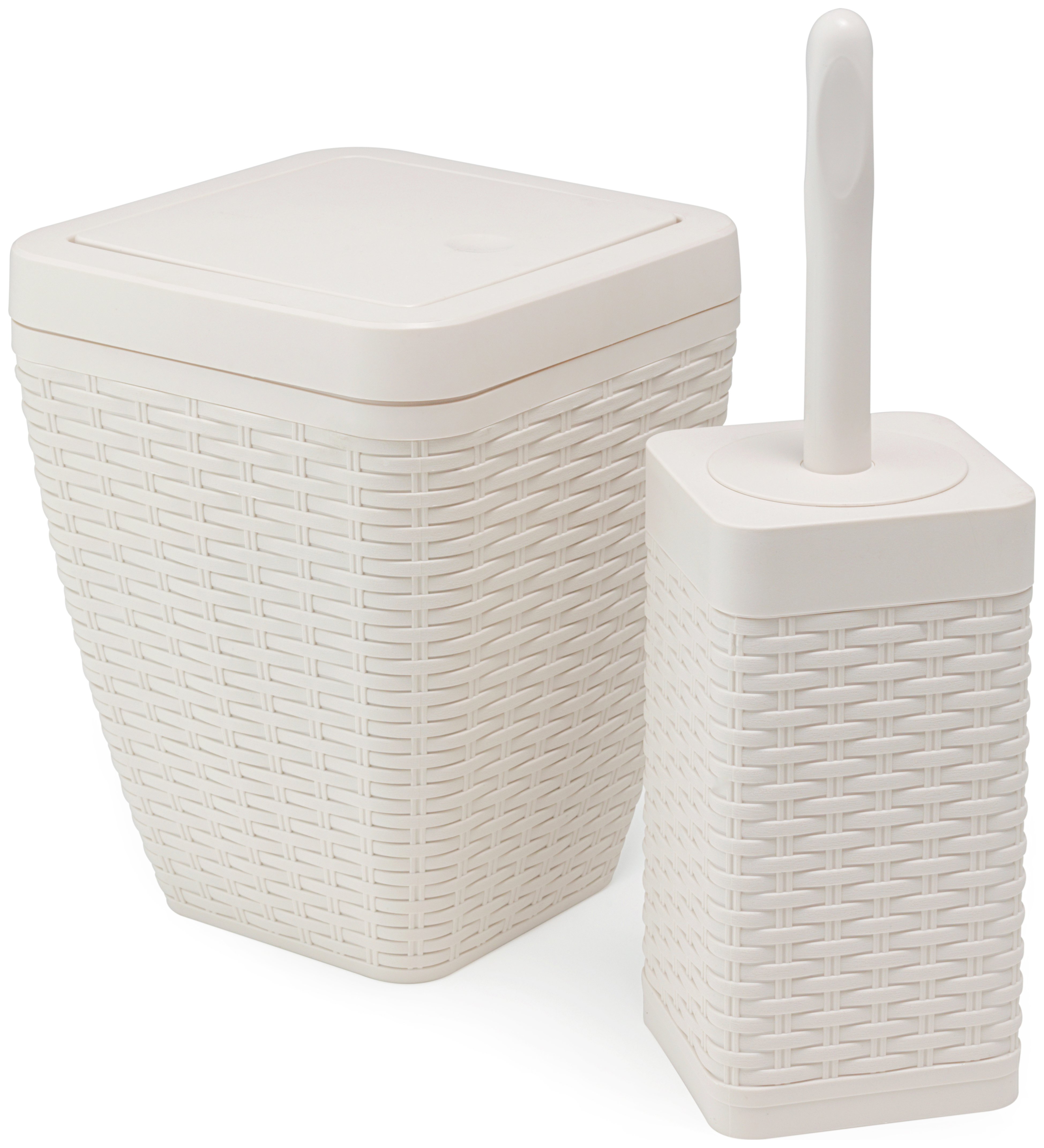 Addis Faux Rattan Bathroom Set Review