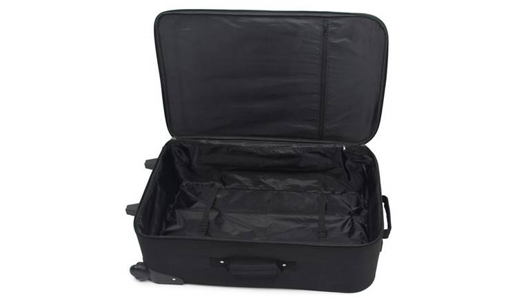 Buy Simple Value Soft 2 Wheel Small Cabin Suitcase Black Cabin