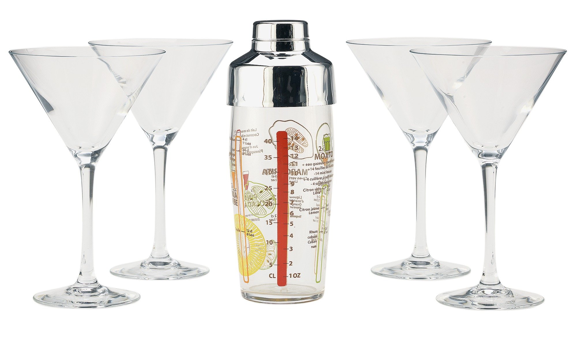 Luminarc Martini Glass Cocktail Making Set Reviews 1210