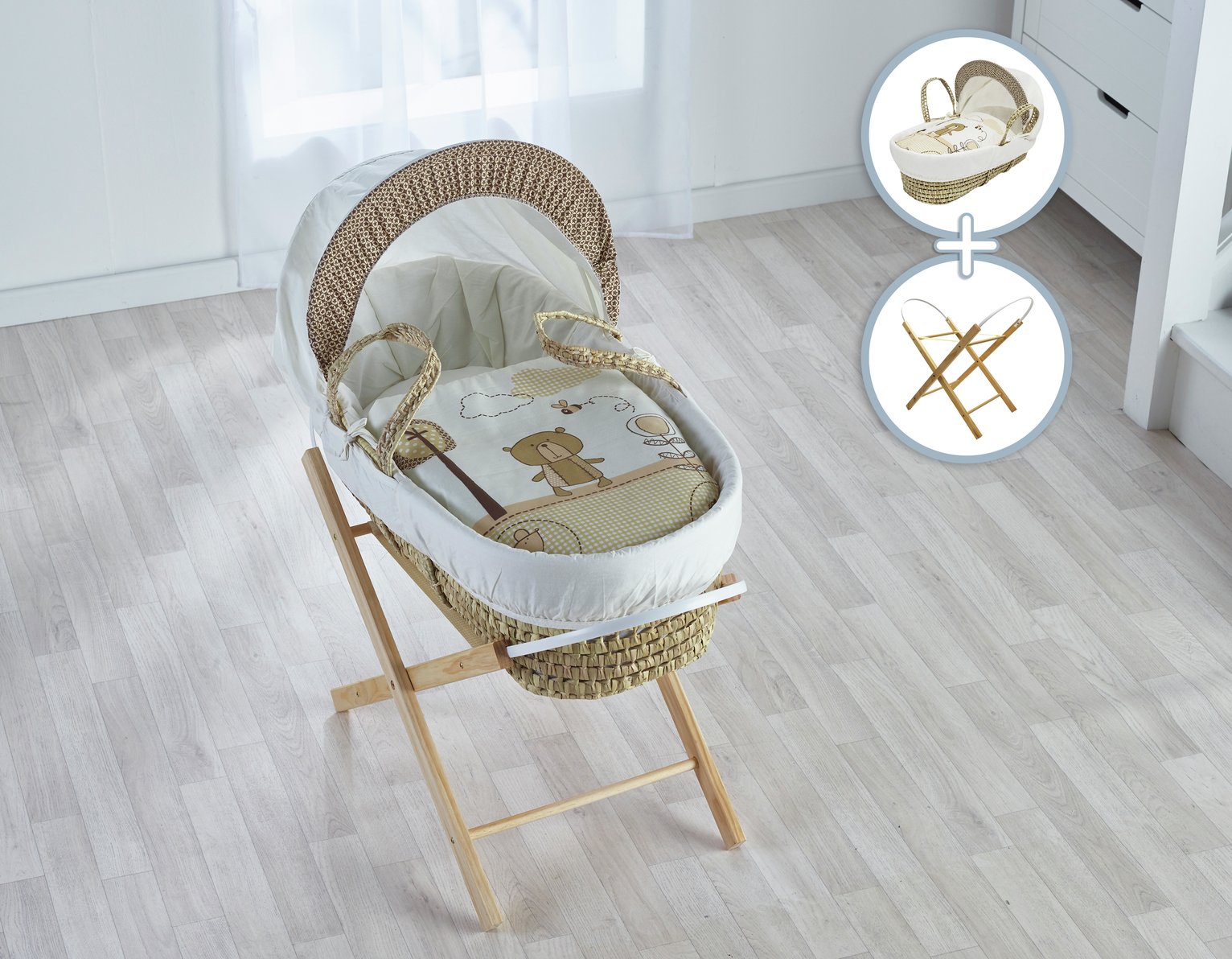 Kinder Valley Teddy Park Moses Basket with Stand Reviews