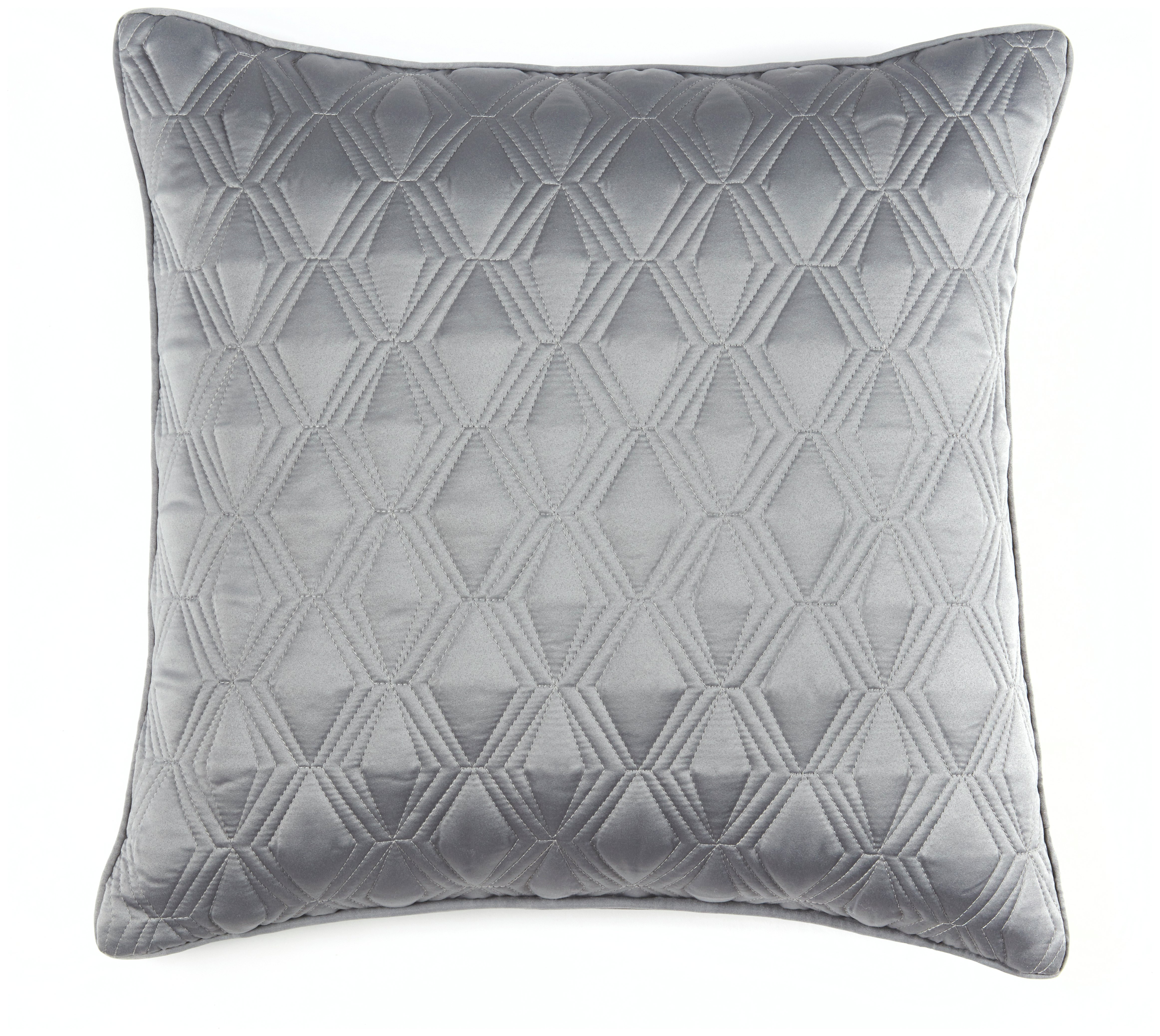 Julian Charles Blossom Quilted Cushion - Silver