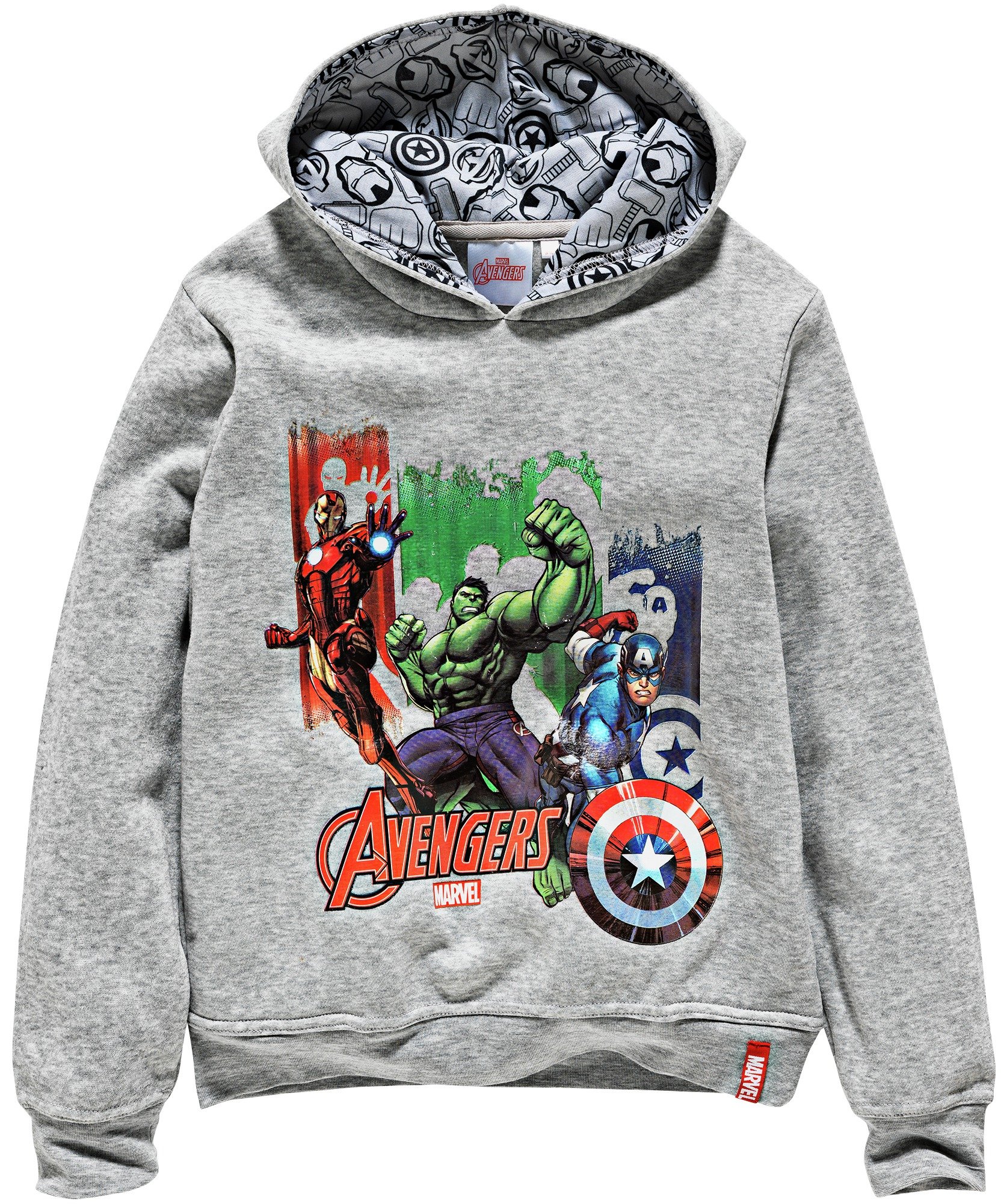 Avengers Boys' Grey Hoodie - 5-6 Years.