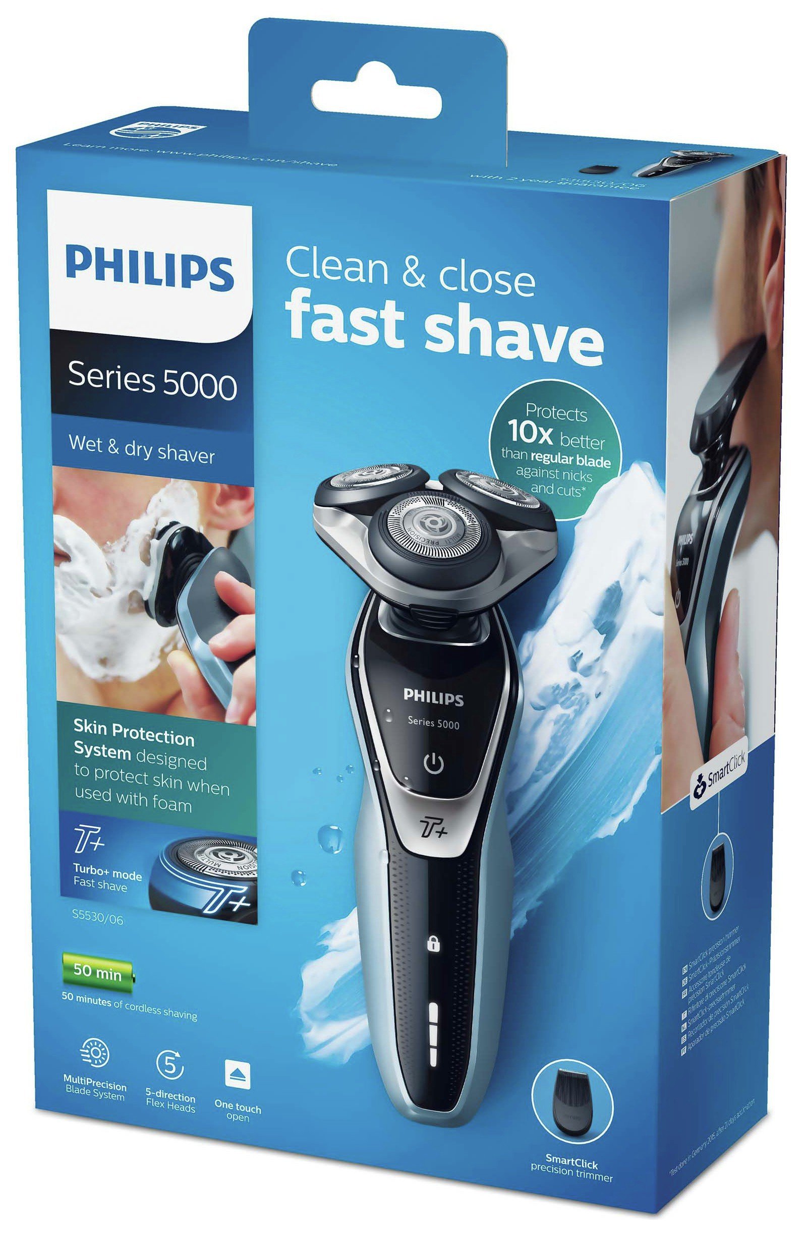 Philips Series 5000 Electric Shaver with Trimmer S5530 Reviews