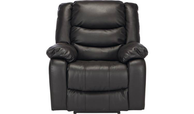 Buy Argos Home Leather Massage Power Recliner Chair Black