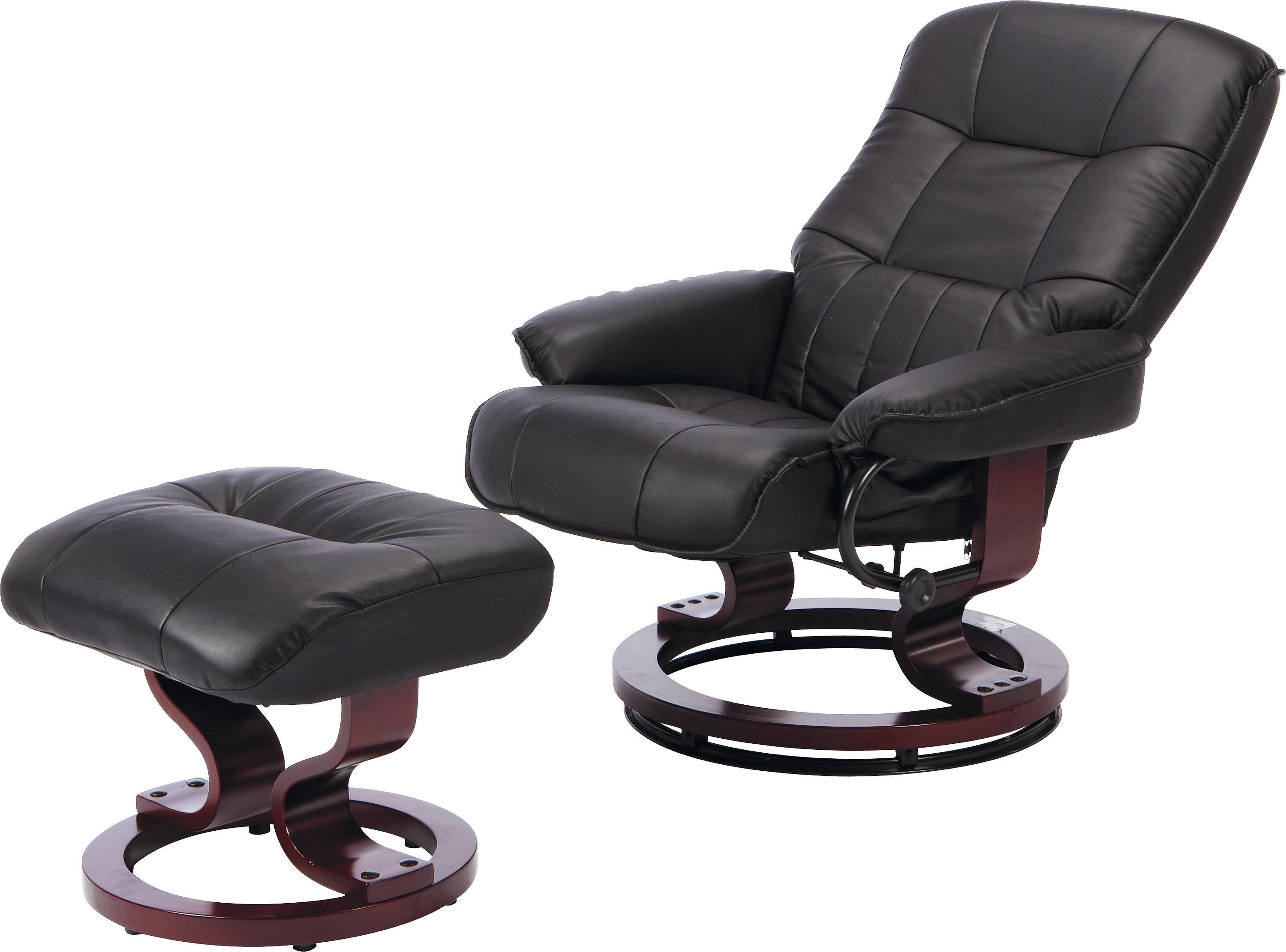 Argos Home Santos - Leather Eff Recline Chair/Footstool Reviews