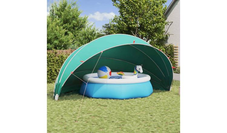 Walplus Polyester Pool Dome - Sea Green - 592 x 590 x 275 cm