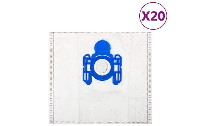 Walplus Pack of 20 Fabric Vacuum Cleaner Bags for AEG GR.28 - White - 30 x 29 cm