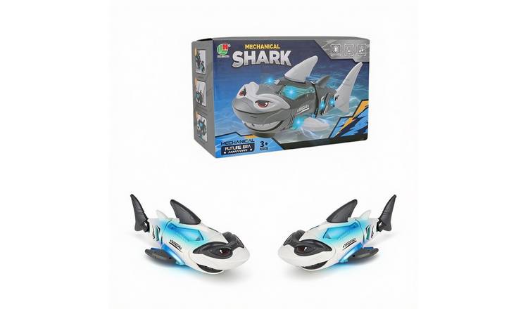 deAO Crawling Shark Toy Lights And Music