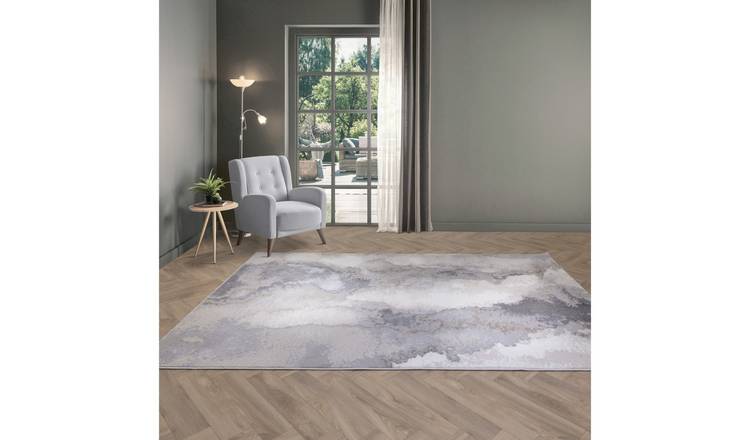 Mega Flooring Beige Modern Abstract Rug - 160 x 230cm