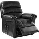 Argos black best sale recliner chair