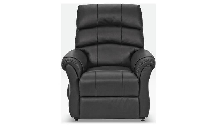 Buy Argos Home Warwick Leather Power Recliner Chair - Black | Armchairs