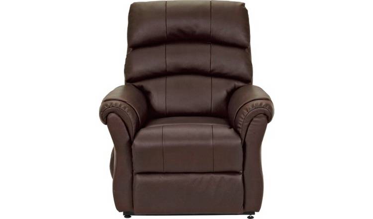 Buy Argos Home Warwick Leather Power Recliner Chair - Dark Brown