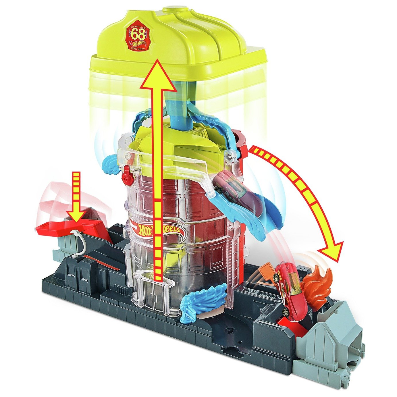 Hot Wheels City Fire House Rescue Playset Review