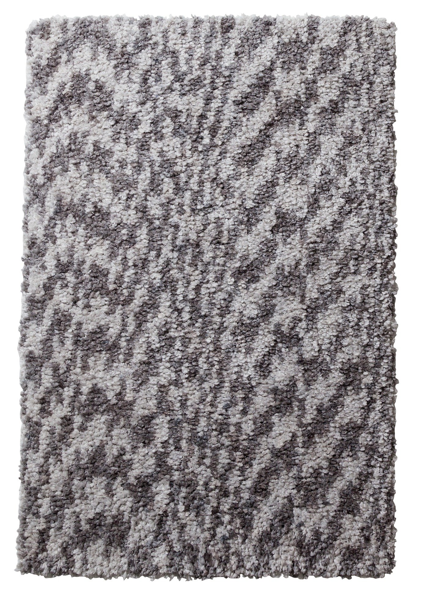 Argos Home Flump Shaggy Rug - 170x 110cm - Grey Marl