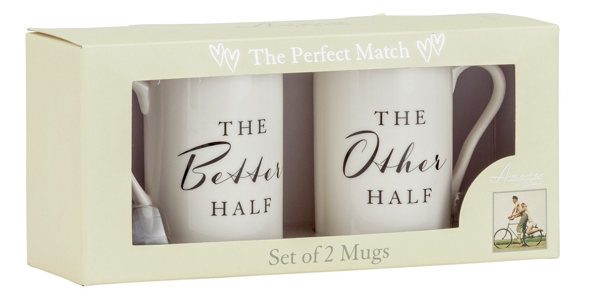 Amore 'The Better Half' & 'The Other Half' Mugs Gift Set