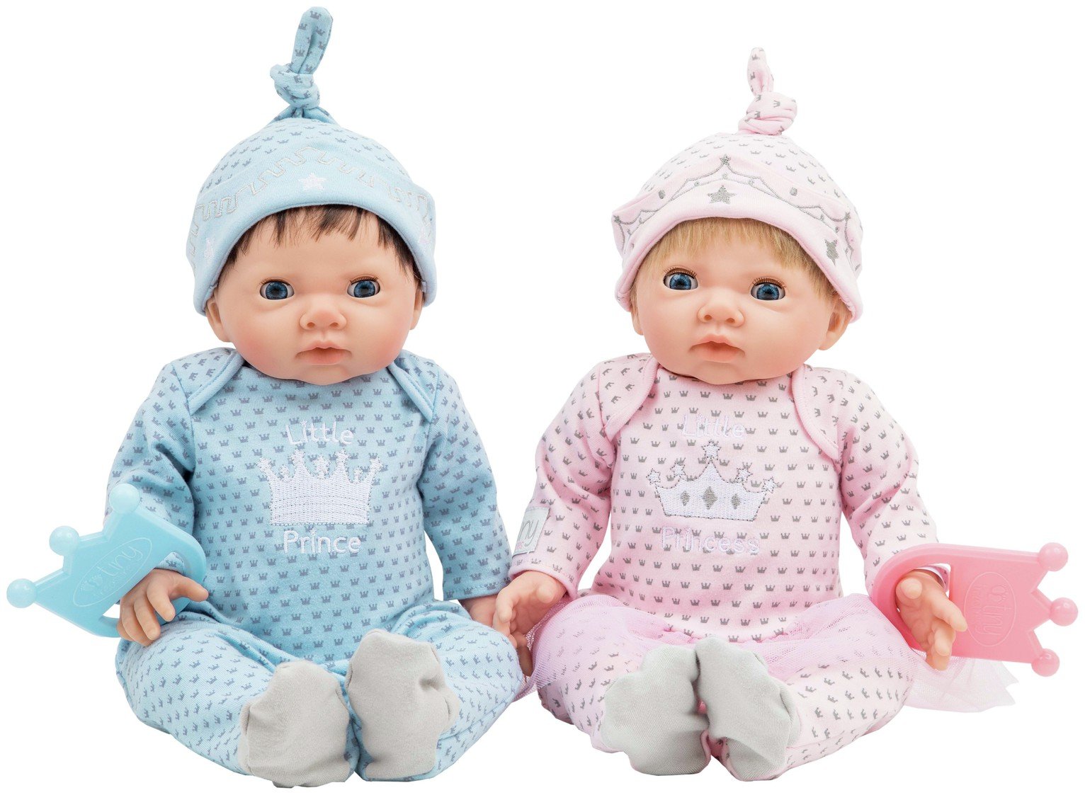 Chad Valley Tiny Treasures Twin Babies Bumper Set