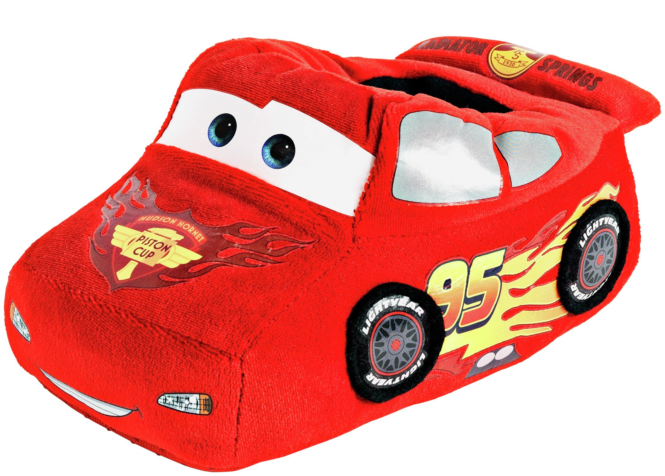 Cars Red Novelty Slippers - Size 12.