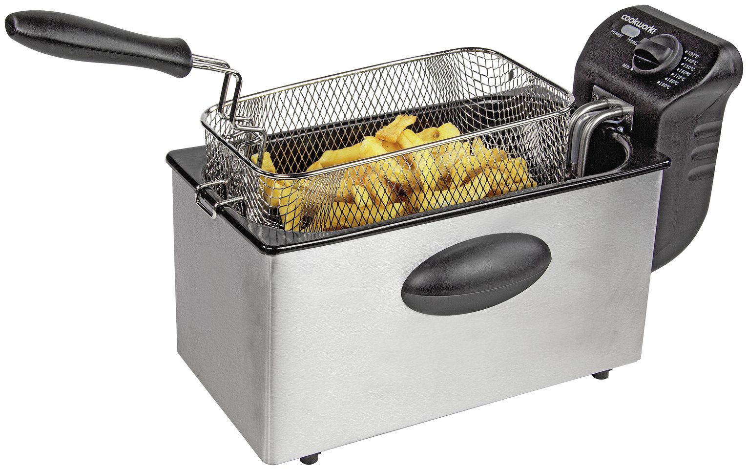 Cookworks Semi Professional Fryer - Stainless Steel