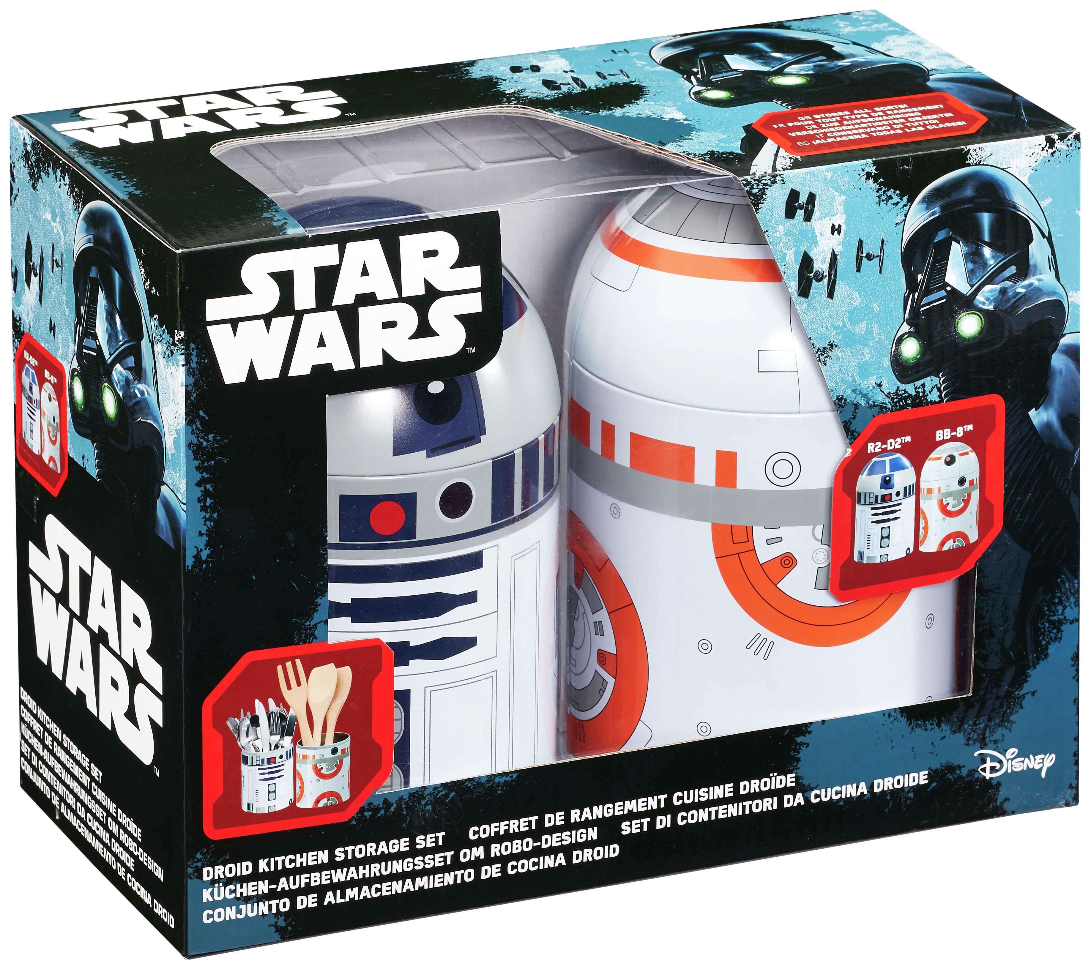 Star Wars BB8 and R2D2 Kitchen Storage Sets