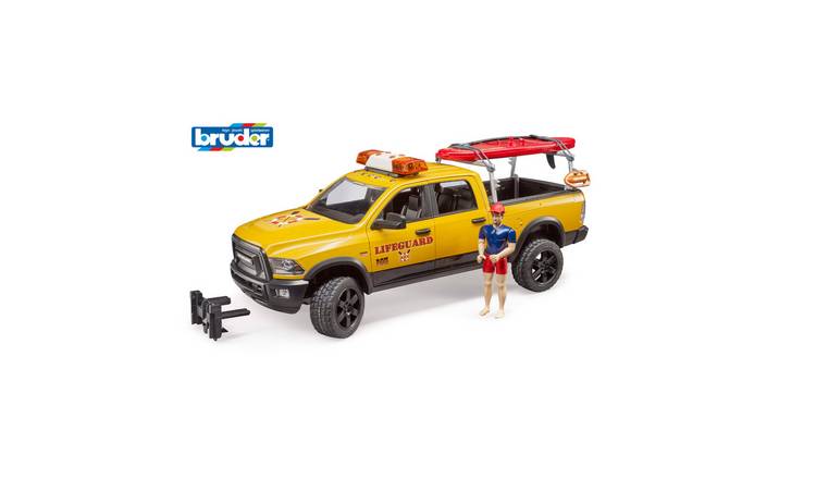Bruder 1:16 RAM 2500 Power Wagon Lifeguard with Figure Paddleboard - Age 3+