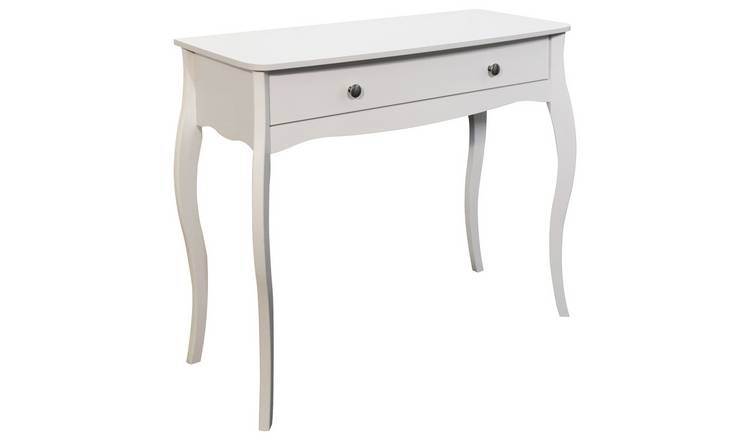  Amelie 1 Drawer Dressing Table Desk - White