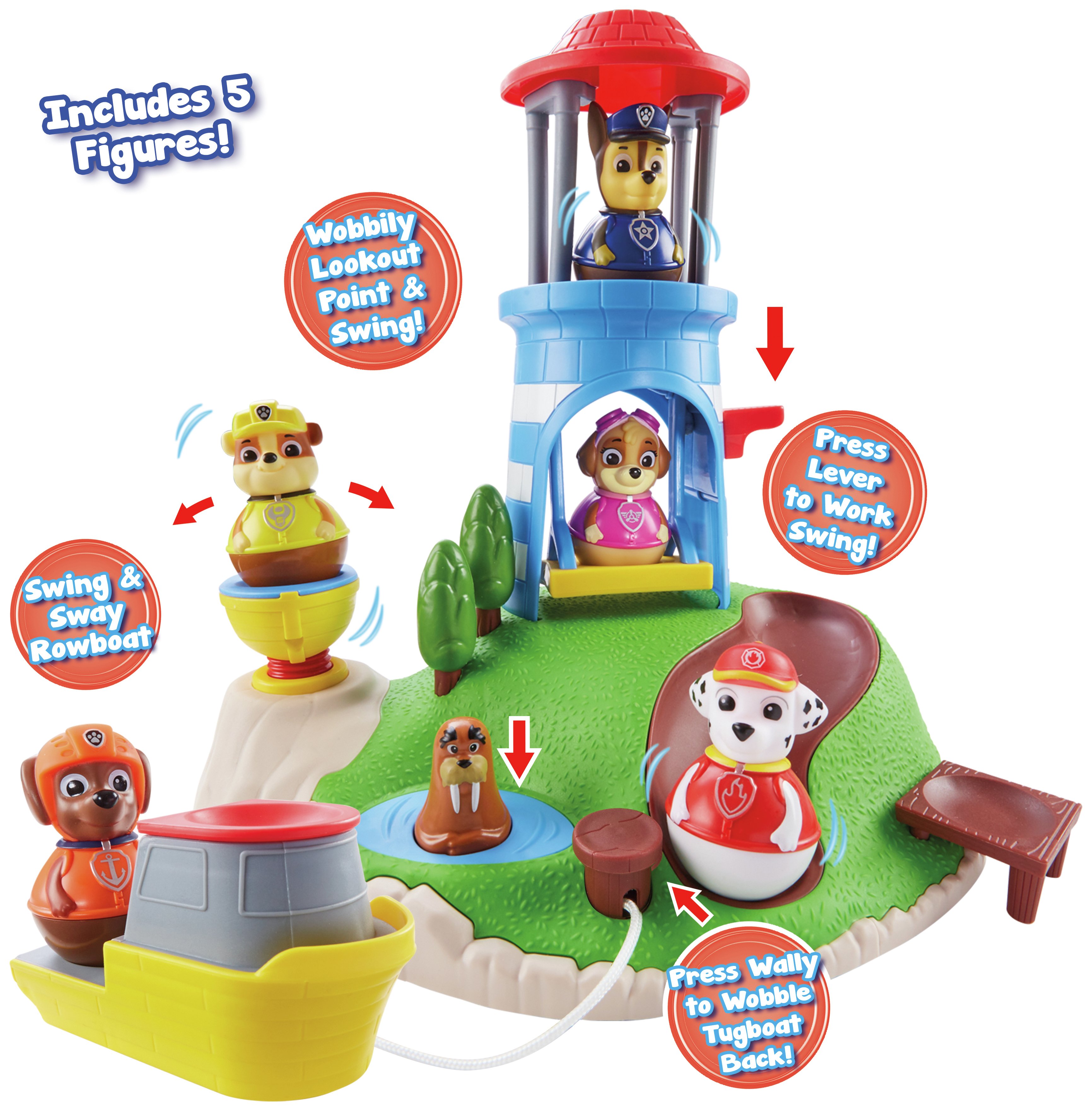 paw patrol weebles seal island