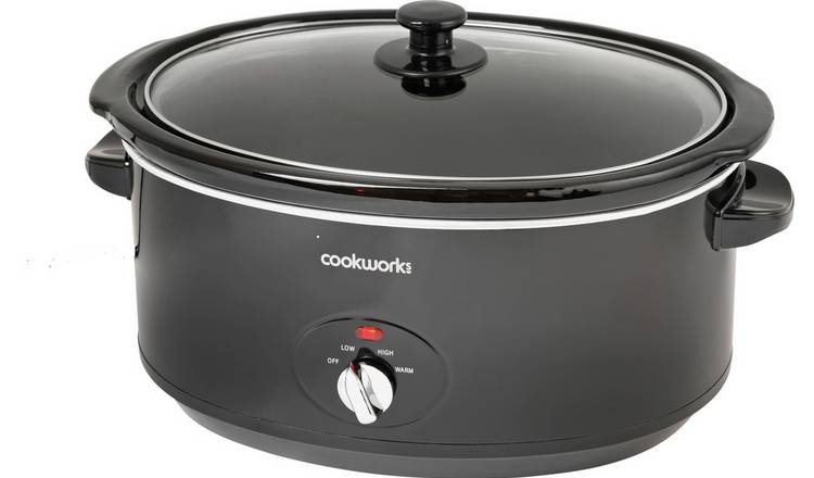 Buy Cookworks 6.5L Slow Cooker - Black, Slow cookers