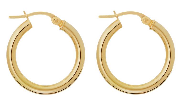 Gold creole hot sale earrings argos