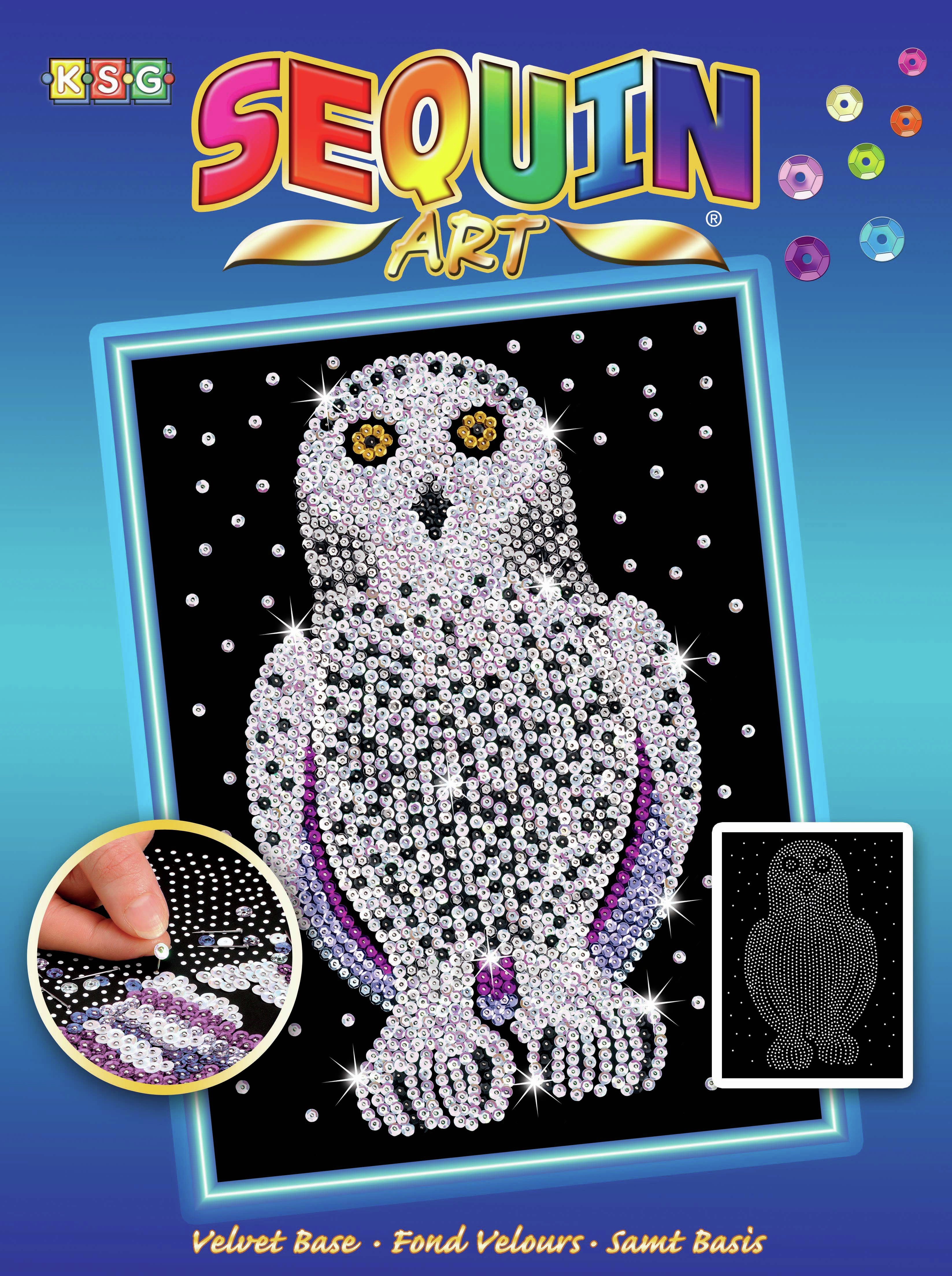 Sequin Art Blue Snowy Owl Kit