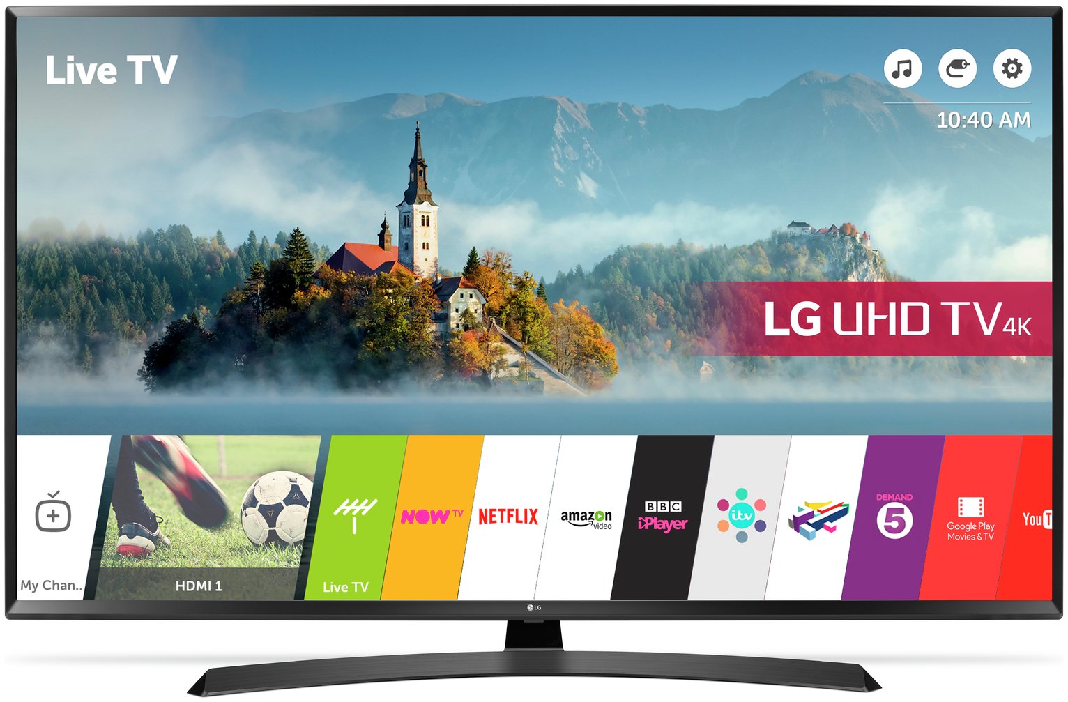 LG 55UJ635V 55 Inch Smart 4K Ultra HD TV with HDR